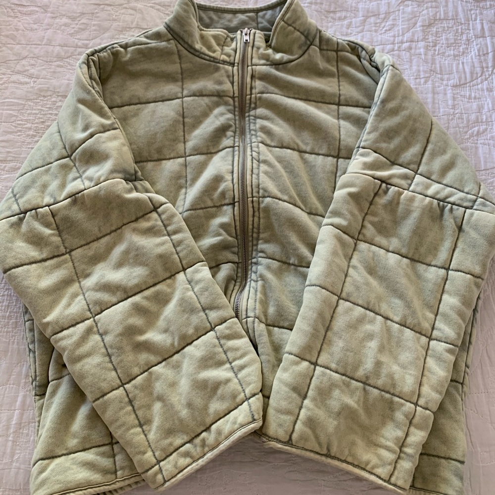 Forever 21 Quilted Zip-Up Jacket